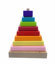 Obrázek CUBIKA Barevná pyramida - dřevěná skládačka 9 dílů