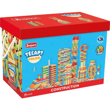 Obrázek Jeujura Dřevěná stavebnice Técap Color 500 dílků