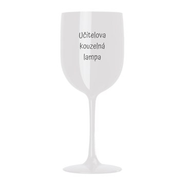 Obrázek Plastová sklenice na víno - Učitelova kouzelná lampa
