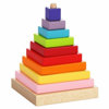 Obrázek CUBIKA Barevná pyramida - dřevěná skládačka 9 dílů