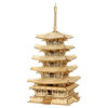 Obrázek RoboTime dřevěné 3D puzzle Pětipatrová pagoda