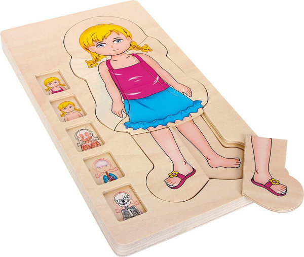 Obrázek Small Foot Dřevěné puzzle anatomie
