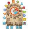 Obrázek Lucy & Leo Hodiny a tvary - dřevěná naučná hrací deska