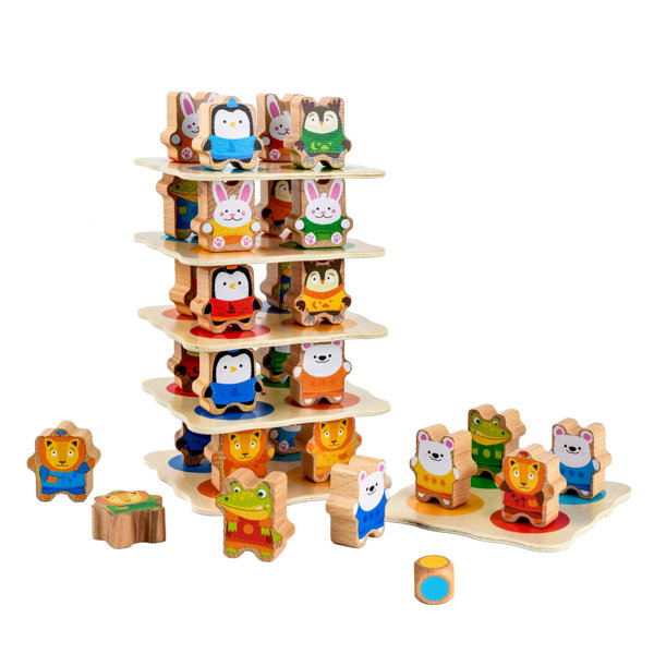 Obrázek Lucy & Leo Zvířecí věž – dřevěná herní sada