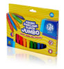 Obrázek Super jumbo trojhranné voskové pastelky 12 barev - 14mm/100mm
