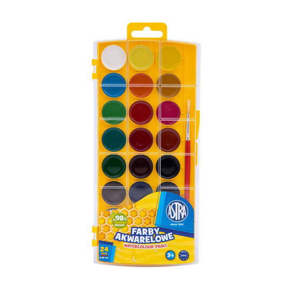 Obrázek Akvarelové barvy-Honey Astra. 24 barev - fi 25mm eurohook