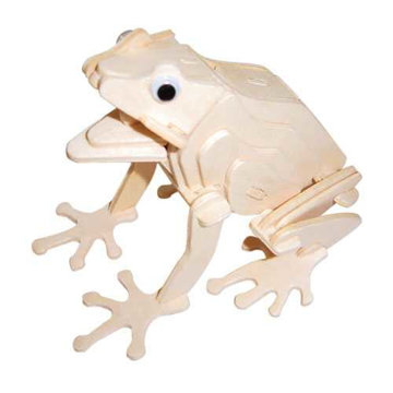 Obrázek Woodcraft Dřevěné 3D puzzle žába