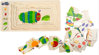 Obrázek Small Foot Dřevěné vkládací puzzle hladová housenka